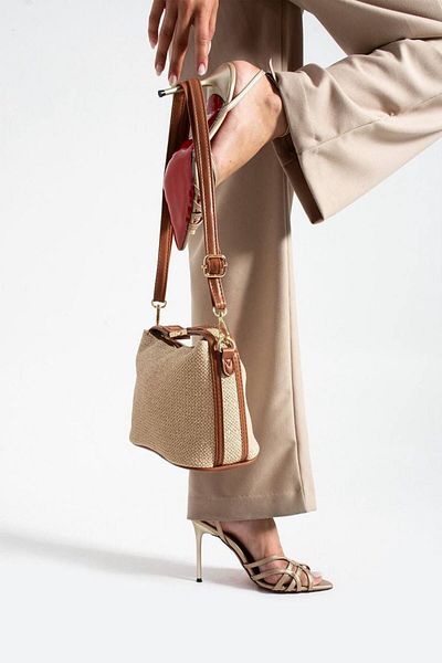 KIRASE Women's Straw Model Quality Shoulder and Hand Bag