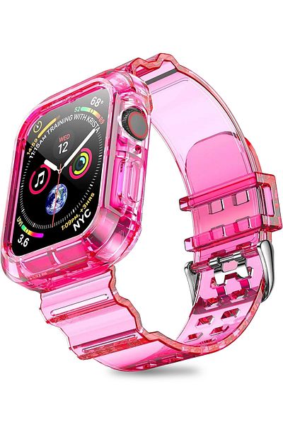 Nezih Case ساعة Apple Watch Series 10 مقاس 42 ملم متوافقة مع حزام وواقي من السيليكون