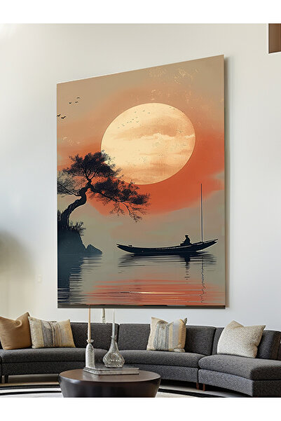 ESLEM KAYIK MANZARA KANVAS TABLO