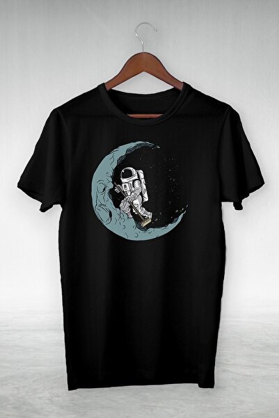 donamod Tricou unisex cu mânecă scurtă cu imprimeu astronaut pentru curățarea...
