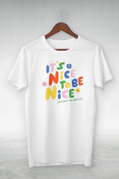 donamod Alb - Este bine să fii bineplăcut - Ilustrație Desen - Tricou cu desi...