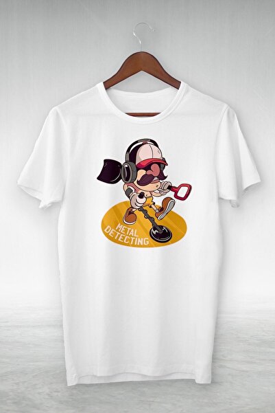 donamod تي شيرت رسم توضيحي أبيض للجنسين Gsc-402