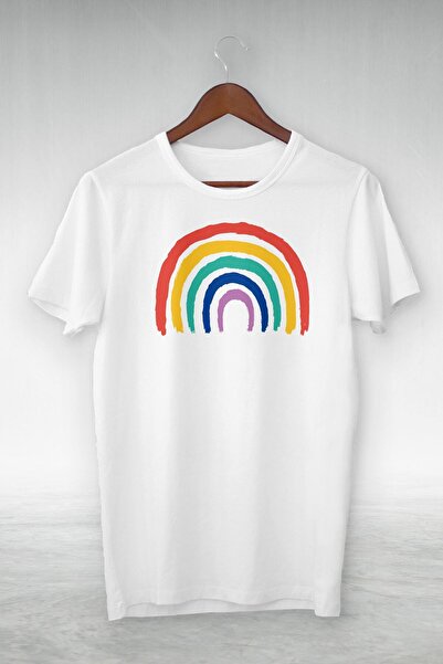 donamod Unisex Λευκό εμπριμέ T-Shirt