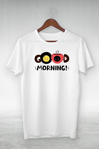 donamod Tricou unisex alb cu imprimeu Cte-070