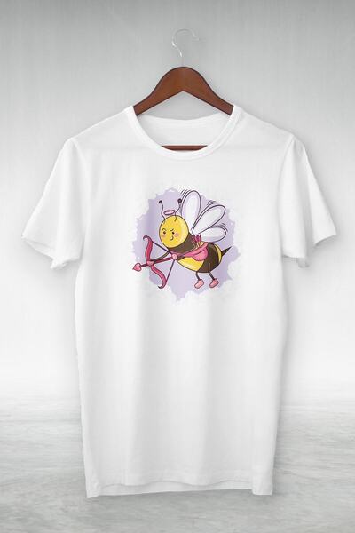 donamod Desen ilustrativ cu albină care aruncă un săgeată - Design de tricou ...