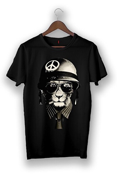 donamod Tricou unisex negru pentru motociclist cu cască I-44