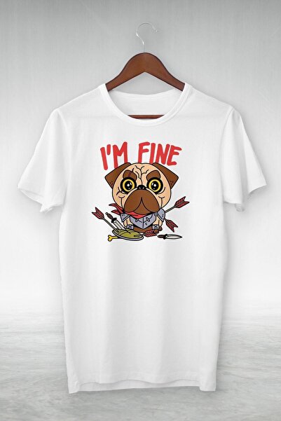 donamod Tricou cu imprimeu alb - O câine drăguță încărcătă cu săgeți (Sunt bi...