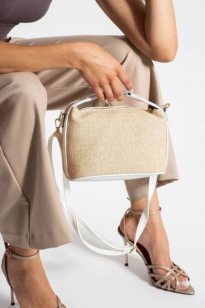 KIRASE Women's Straw Model Quality Shoulder and Hand Bag