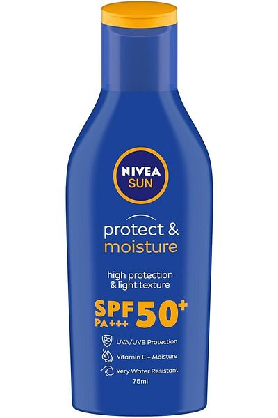NIVEA Sun Face Sunscreen Lotion SPF 50, Water Resistant, 75ml