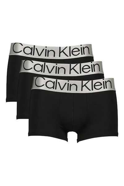 Calvin Klein , Set of low-waist boxers - 3 pairs, Black, Light Gray, S