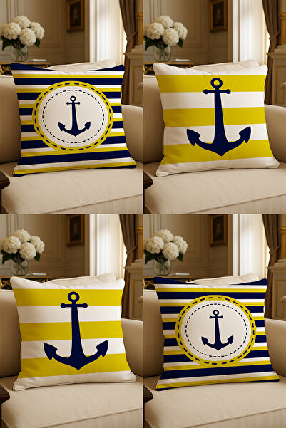 LadiesHome Husă decorativă pentru pernă de 43x43 cm, imprimată digital cu des...