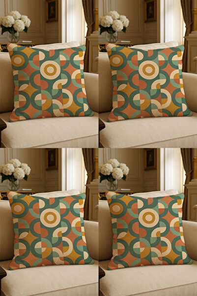 LadiesHome Husă decorativă pentru pernă de 43x43 cm, imprimată digital cu des...