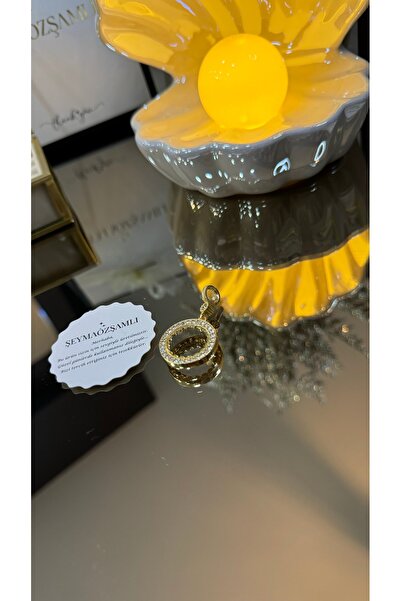 Şeyma ÖZŞAMLI KLASİK MODEL TAM ALTIN ÇERÇEVE kolye ucu