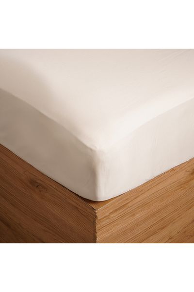 AMBRA 500 TC egyptian cotton fitted sheet - 120*200 cream