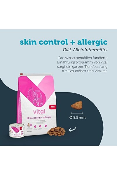 Mera MERAVITAL Skin Control + Allergic, Wet Food for Cats with Skin Diseases and Food Allergies (200 g)