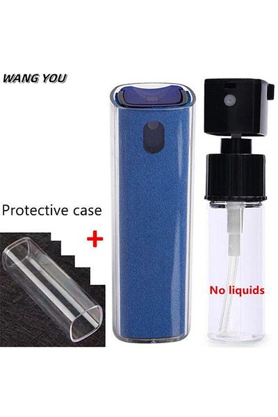 Choice1 Q2 Blue Q2 Microfiber Screen Cleaner Spray Bottle Set Mobile Phone Ipad Computer Microfiber Cloth Wi