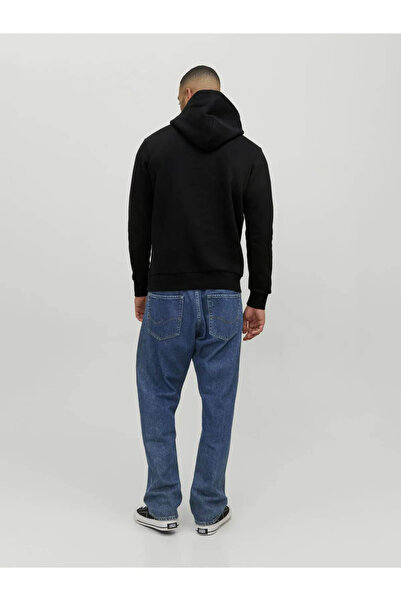 Jack & Jones Μαύρο ανδρικό φούτερ - Λογότυπο Jjecorp, Sweat Hood, Noos 12152840