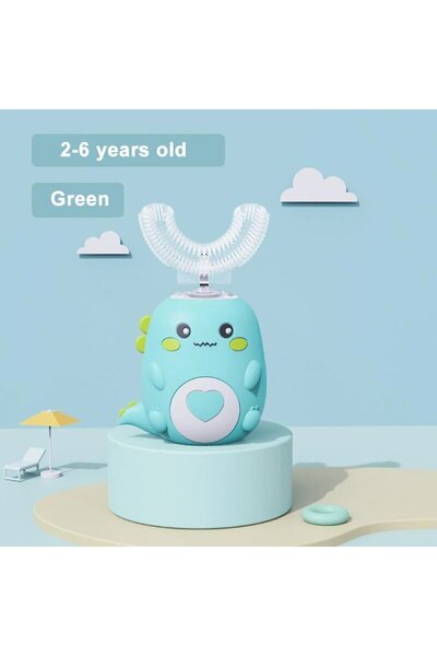 Choice4 فرشاة أسنان كهربائية للأطفال من عمر 2 إلى 6 سنوات، مصنوعة من السيليكون الآمن غذائيًا، تدور 360 درجة، مزودة بمنفذ USB أوتوماتيكي