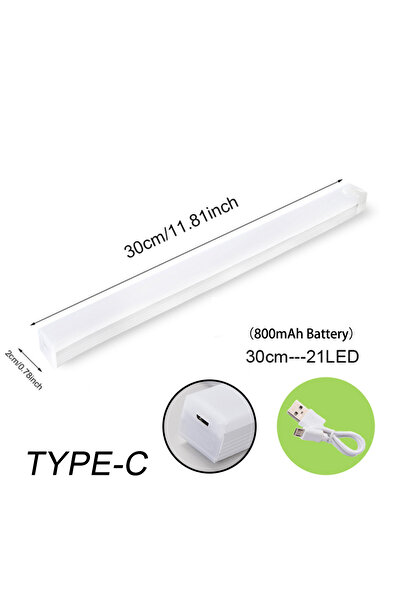 Choice 30cm 3color in one Lamp LED Motion Sensor Light Wireless LED Night Light Type C Rechargeable Light C