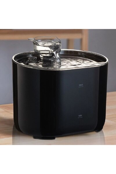 Choice نافورة مياه بلاك كات مع فلتر إعادة تدوير تلقائي للقطط والكلاب وموزع مي...