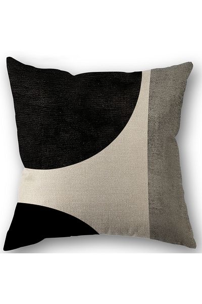 Choice 450mm*450mm 1 1/4pcs Abstract Geometric Throw Pillow Covers 45X45cm Modern Boho Black And White Deco
