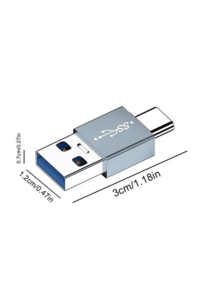 BSN قطعة واحدة من محول USB-C من النوع C إلى النوع A، سهل الحمل، صغير الحجم، م...