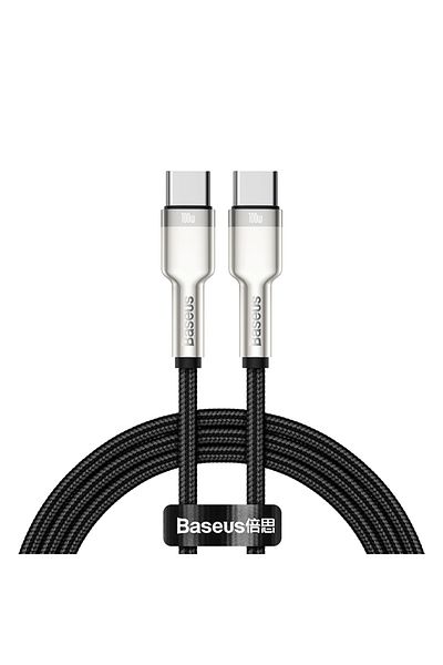 Baseus 1m (3.28 FT) Black 100W USB C to USB Type C Cable For iPhone 15 Plus Promax USB C Fast Charge