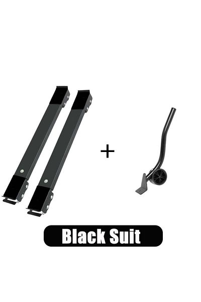 Choice1 Black Suit Washing Machine Stand Movable Refrigerator Raised Base Mobile Roller Bracket Wheel Bathro