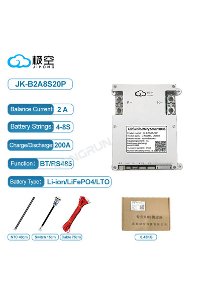 Choice9 B2A8S20P JK Smart Active Balance 0.6A 1A 2A BMS 4S 8S 17S 20S لبطاريا...