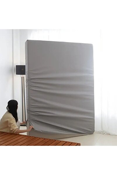 Choice 90x200x30CM Gray 1pc 6-Sides Fully Enclosed Waterproof Mattress Cover With Zipper (Without Pillowcas