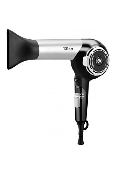 Zilan Hair Dryer, 1800W Power, 3 Temperature Levels, Gray-Black / Z-LINE 2946