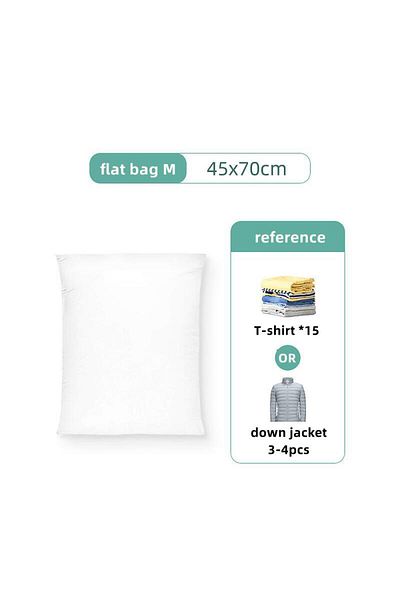 Choice3 Flat Vacuum bag S No pump required Vacuum Compression Bag For Storing Clothes Clothing Empty Packed