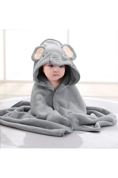 Choice 80cmX80cm black Hooded Swaddle Wrap Cartoon Baby Bath Towels Soft Newborn Towel Blanket Cute Toddler