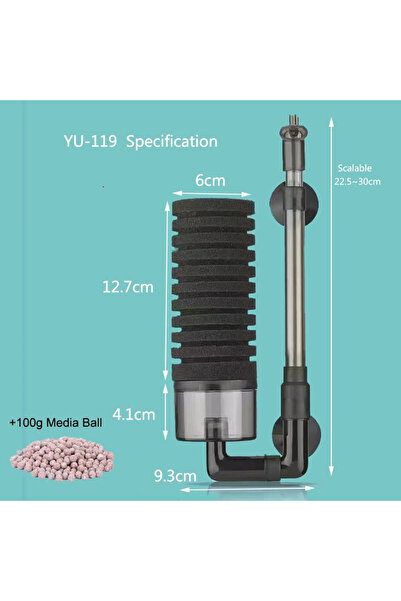 Choice11 كما هو موضح في الصورة، طقم فلتر YU-119، فلتر لحوض السمك، مضخة هواء، ...
