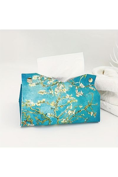 Choice green 1pc Van Gogh Starry Sky Paper Tissue Storage Box Paper Special