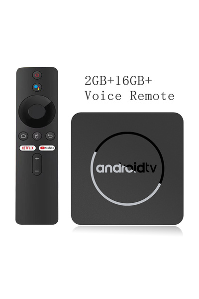 Choice EU Plug 2G16G Voice Global Version Mortal Smart Streaming Media TV Box Android13 AllwinnerH313 Blue