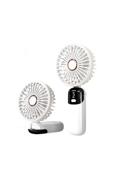 DOLANO Portable Fan, DOLANO, mini, foldable, digital display, white