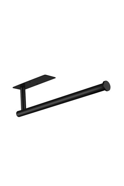 Choice1 black Paper Towel Holder Punch-Free Roll Paper Holder Kitchen Tissue Shelf Under Cabinet Fresh Film