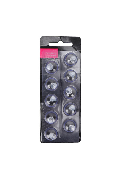 Choice 10 قطع 10 قطع/حزمة 8 مم قبة مساعدة السمع سيليكون شفاف قبة مساعدة الصم لينة قابلة للغسل ومضادة للكهرباء الساكنة f