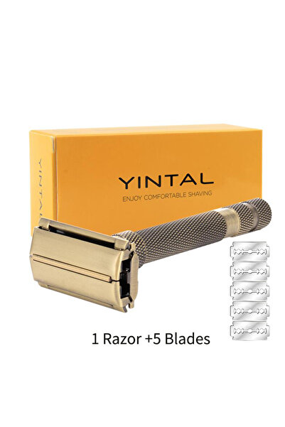 Choice ماكينة حلاقة واحدة، 5 شفرات، تصميم جديد، شفرة حلاقة فاخرة، فراشة مفتوح...