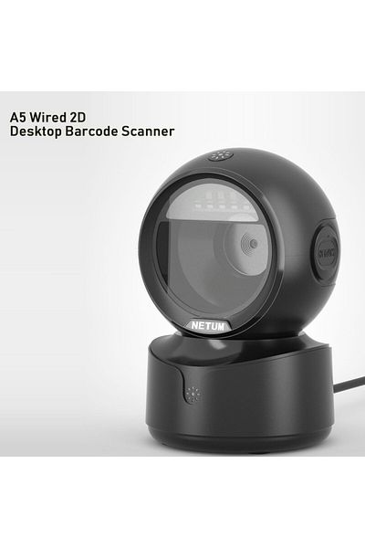 Choice NT-A5 Wired 2D NETUM A5 2D Desktop Barcode Scanner, Omnidirectional Hands-Free Wired USB Big Barcode