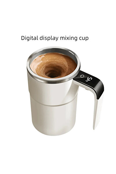 Choice كوب عرض رقمي 380 مل كوب قهوة كهربائي ذاتي الخلط مقاوم للماء IP67 خالٍ ...