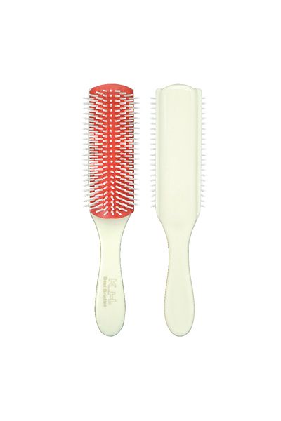 Choice فرشاة دينمان 140-White-2 ذات 9 صفوف، فرشاة فك تشابك الشعر للنساء، فرشاة تصفيف الشعر، مدلك فروة الرأس، صالون تصفيف الشعر