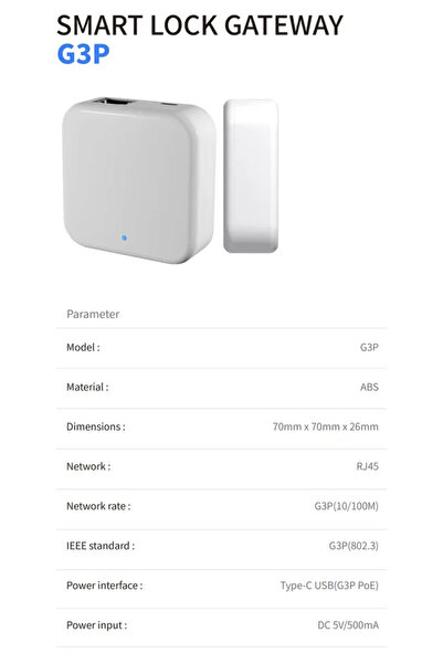 Choice1 G3P POE-RJ45 TTLOCK Gateway G2 G3 G3P G4 Bluetooth To Wifi Gateway Hub WIFI/RJ45/POE/4G TLE for Smar