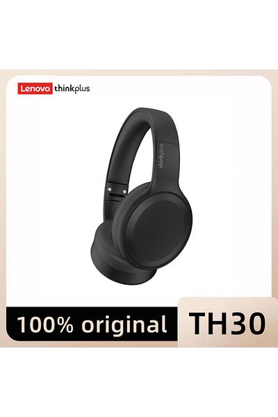LENOVO TH30 black1 TH30 Wireless Bluetooth Headphones with Headwear Earmuffs, Sports Earphones, Espo