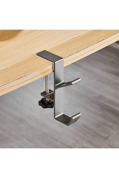 Choice gray Adjustable Desk Edge Hook Gaming Headset Desk Hanger Student Backpack Storage Hanging Hook Punc