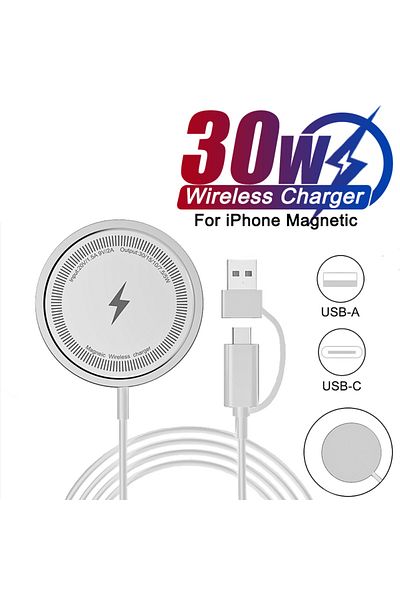 Choice 30W Wireless Charger 35W PD Fast Charging For iPhone 15 14 13 12 11 Pro Max Plus X XR XS Max Magneti