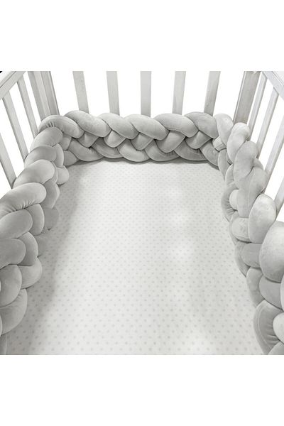 Choice 1m 2M 3M Baby Bumper Crib Protector Mobile Baby Bed Cushion Set Bule Colour for Infant Room Decor 20
