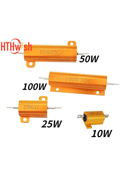 Choice1 25 واط - 10 أوم 1 قطعة 10 واط 25 واط 50 واط 100 واط غلاف معدني من الأ...