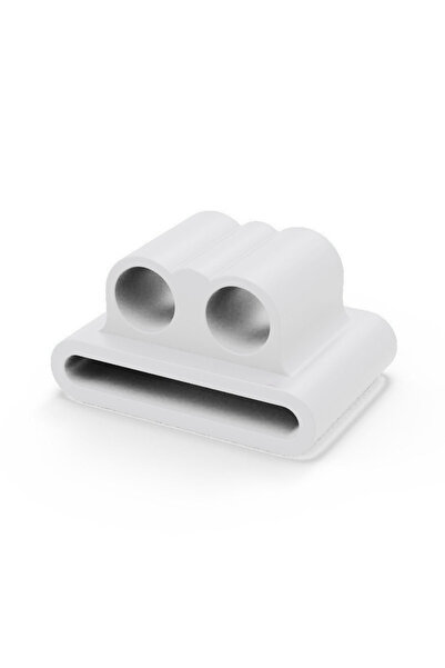 Choice حامل سيليكون أبيض لمقبس سماعة الأذن اللاسلكية AirPods متوافق مع ...